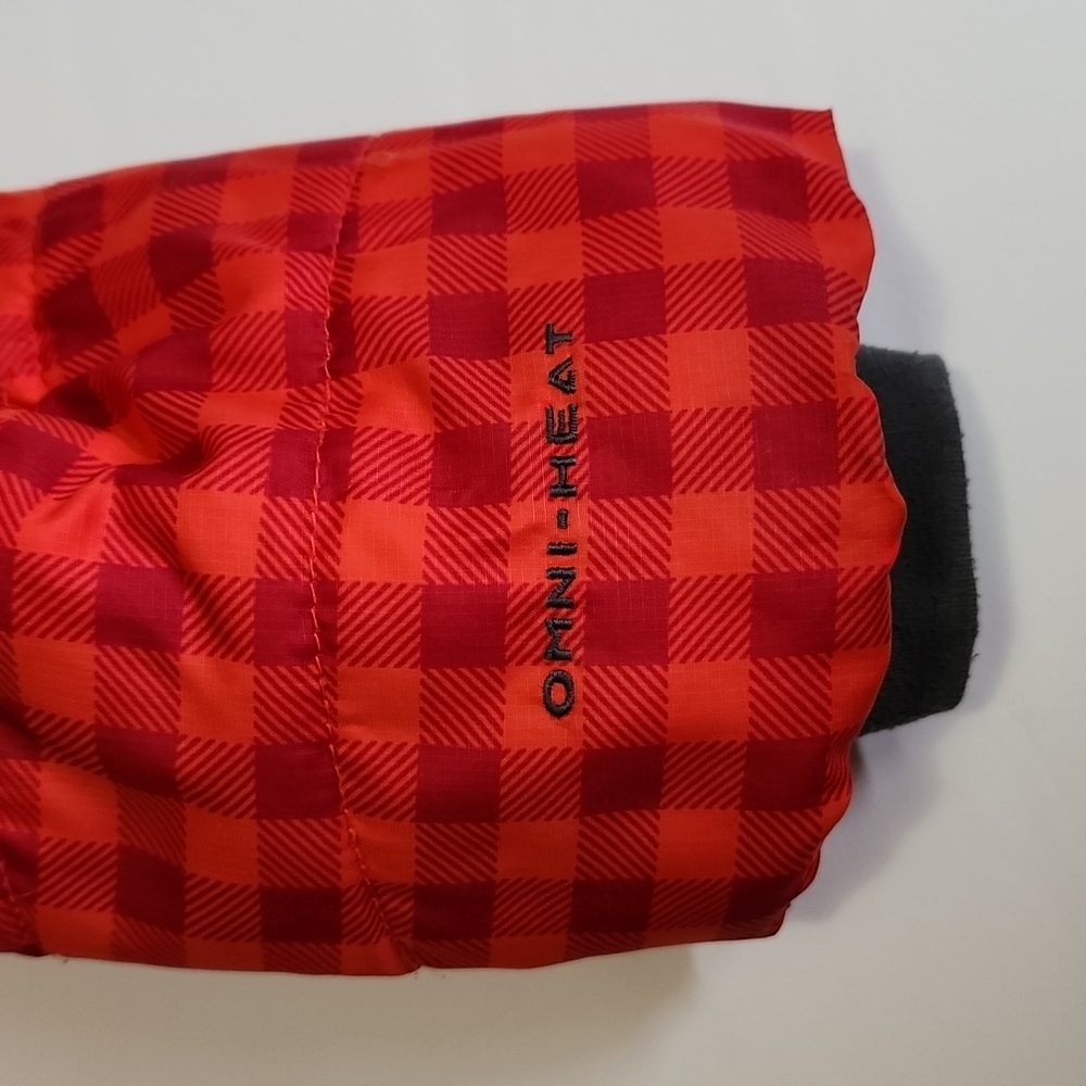 Columbia Red Checkered Pattern Filled Jacket - Picture 5 of 12